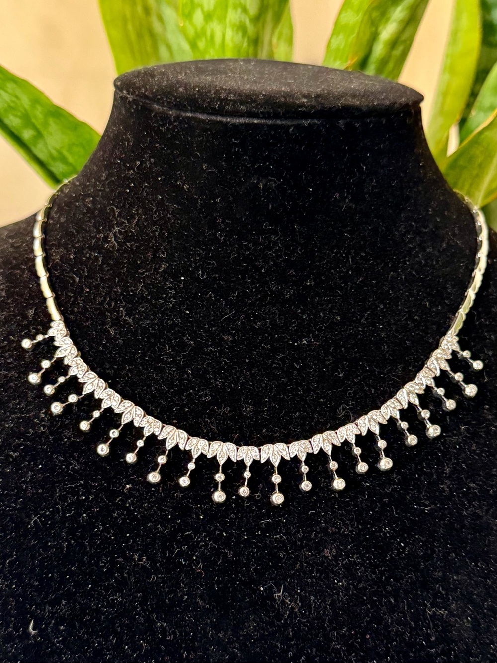 14 karat gold diamond necklace